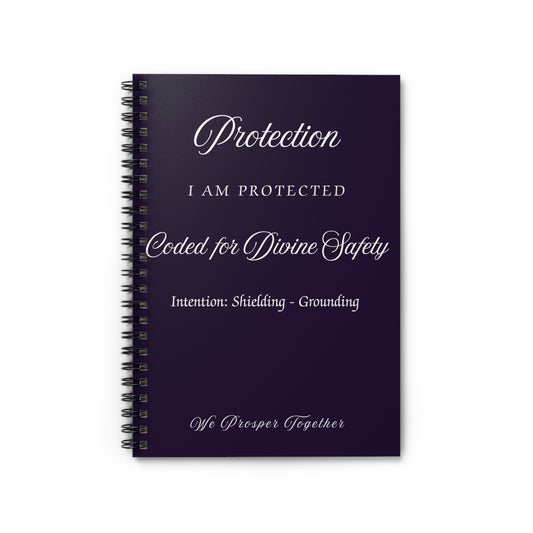 Protection Intention Journal Ruled Line Spiral Notebook