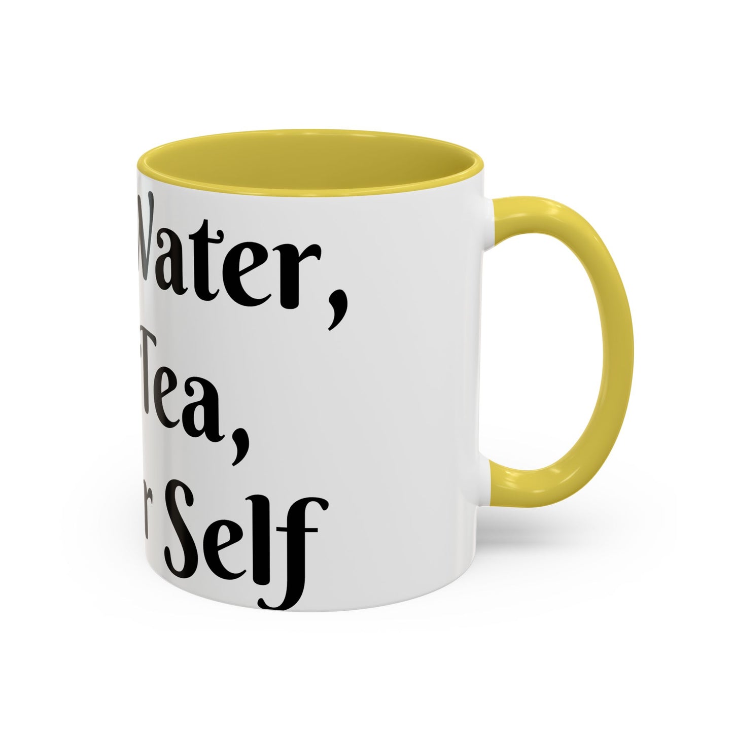 Holy Water, Hot Tea, Higher Self Mug for Hot Beverages, Motivational Coffee Cup, Gift for Self-Care, Relaxation, Daily Affirmations, Home Office Decor