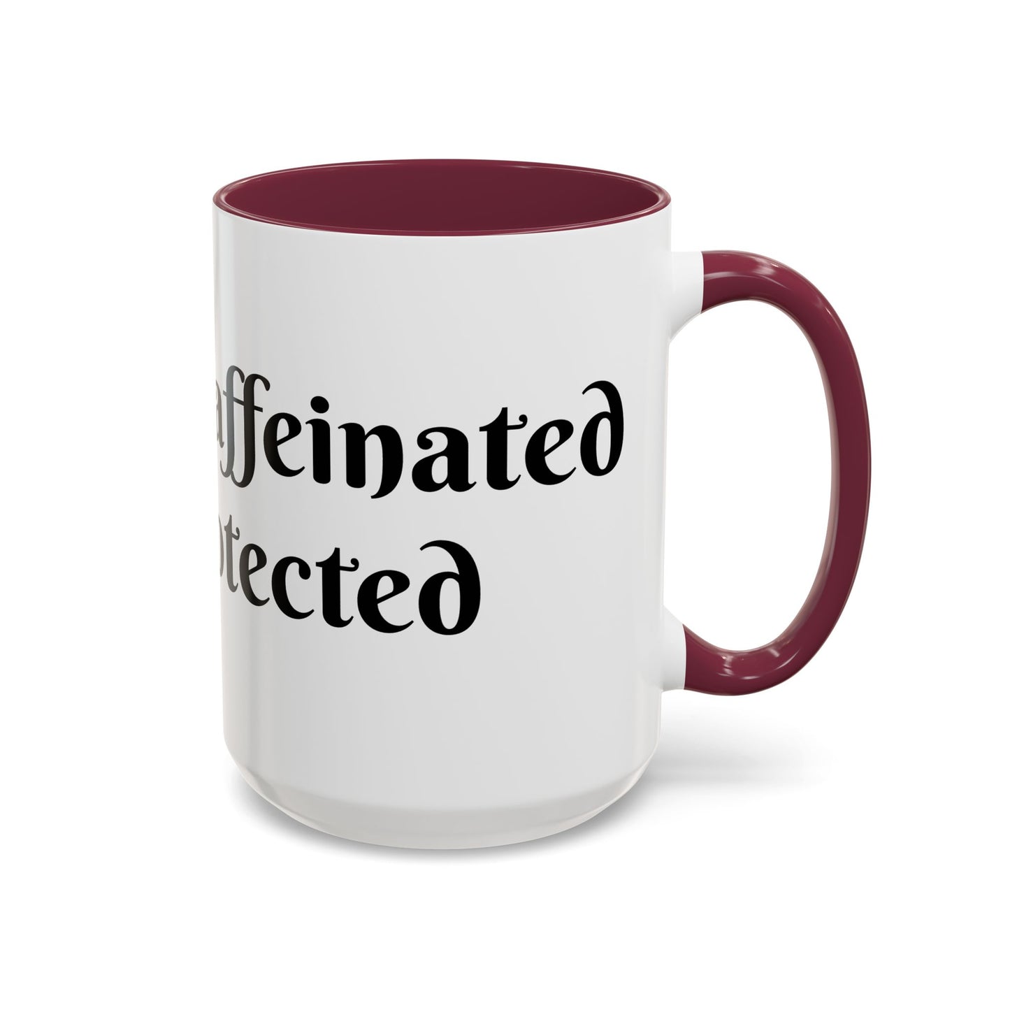 Divinely Caffeinated and Protected Mug Perfect for Coffee Lovers
