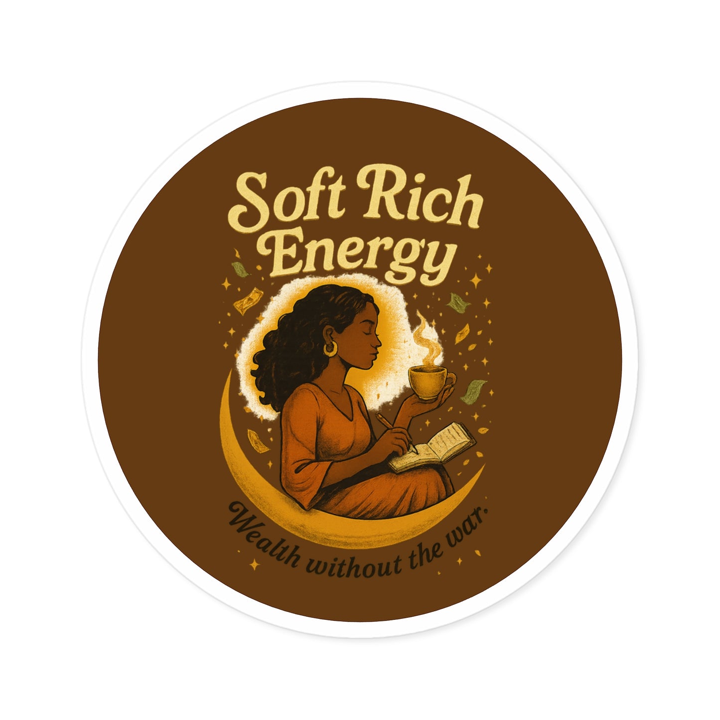 Soft Rich Energy Stickers, Home Office Decor, Gift for Friends