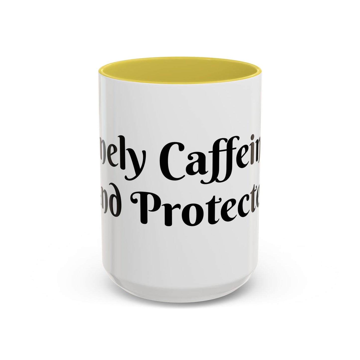 Divinely Caffeinated and Protected Mug Perfect for Coffee Lovers