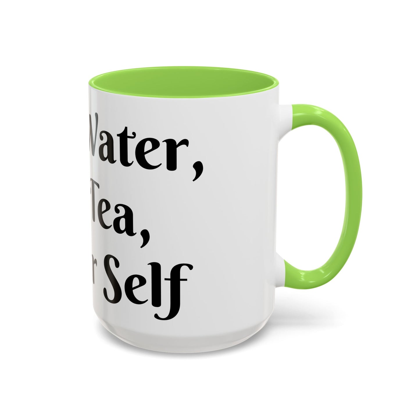 Holy Water, Hot Tea, Higher Self Mug for Hot Beverages, Motivational Coffee Cup, Gift for Self-Care, Relaxation, Daily Affirmations, Home Office Decor