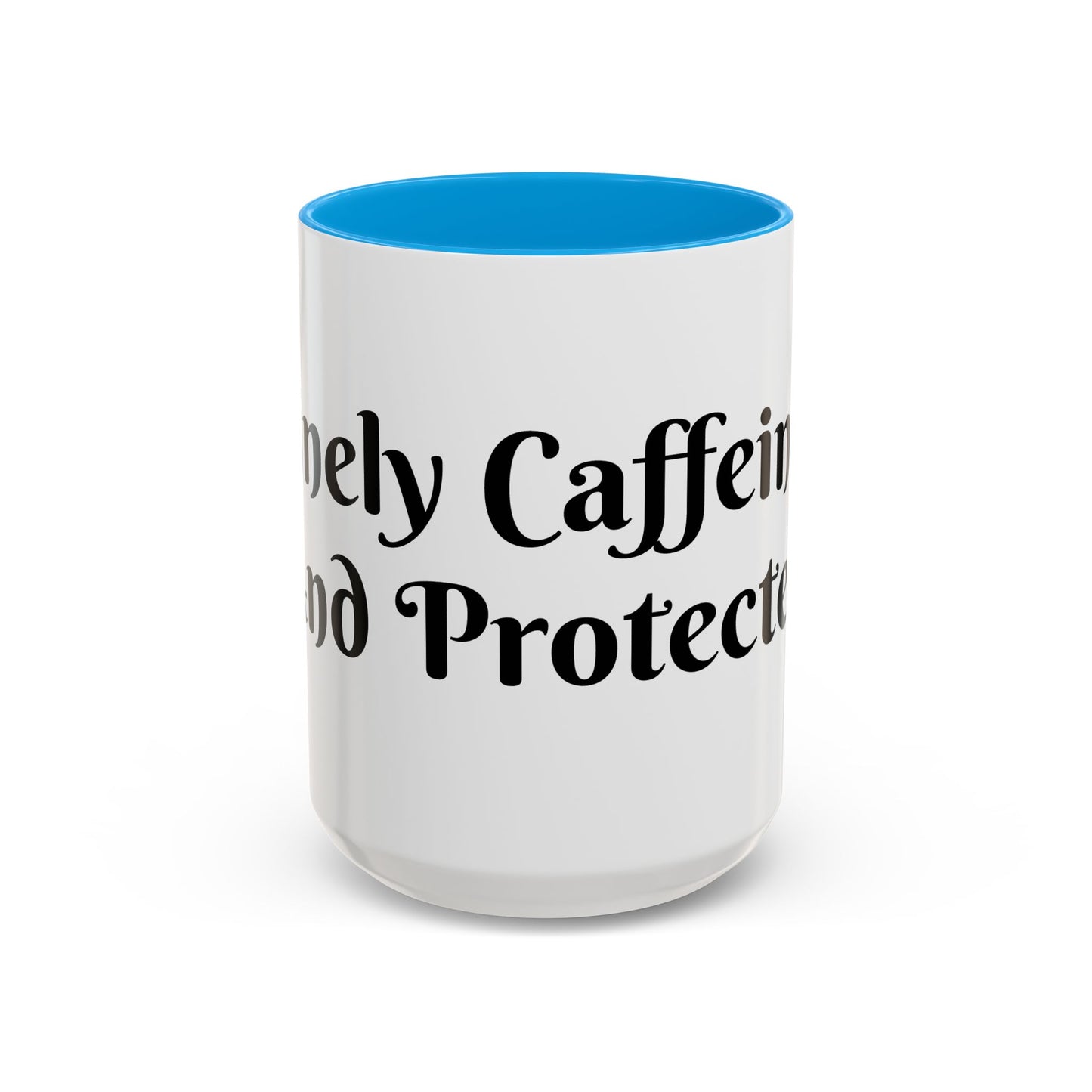 Divinely Caffeinated and Protected Mug Perfect for Coffee Lovers