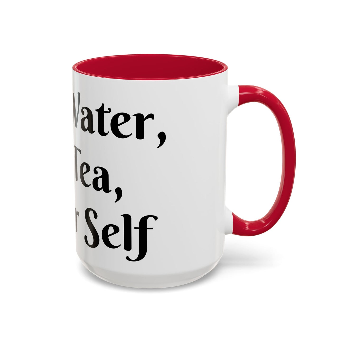 Holy Water, Hot Tea, Higher Self Mug for Hot Beverages, Motivational Coffee Cup, Gift for Self-Care, Relaxation, Daily Affirmations, Home Office Decor