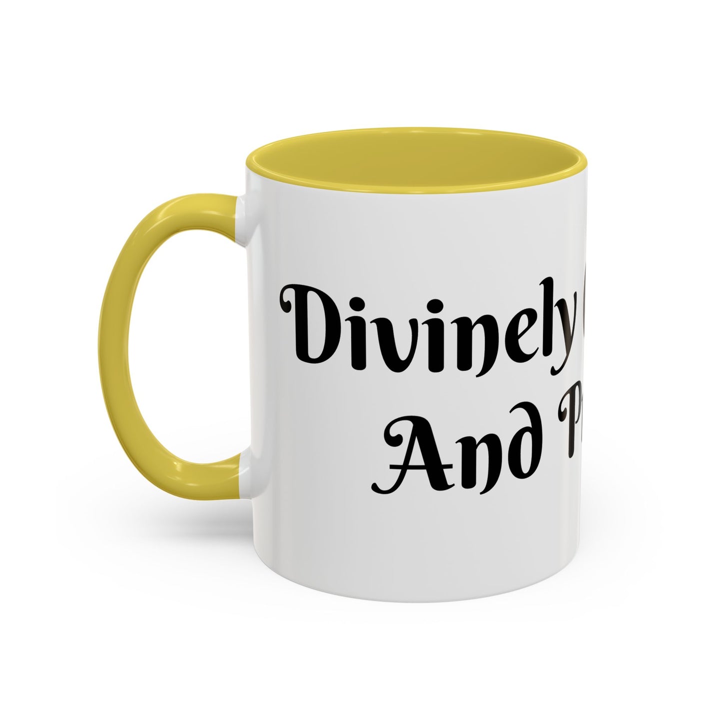 Divinely Caffeinated and Protected Mug Perfect for Coffee Lovers