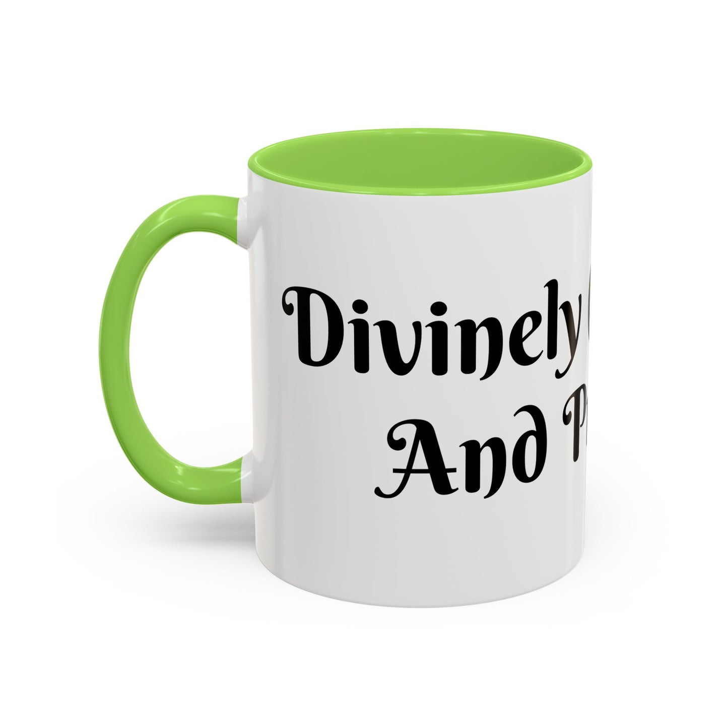 Divinely Caffeinated and Protected Mug Perfect for Coffee Lovers