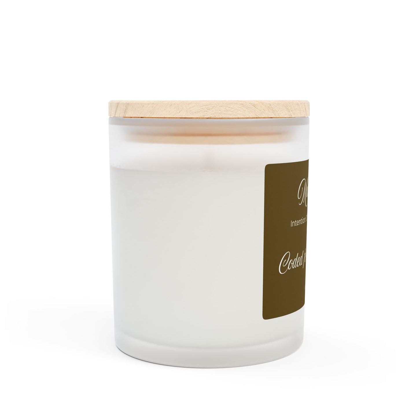 Magnetism Frosted Candle – Coded for Attraction
