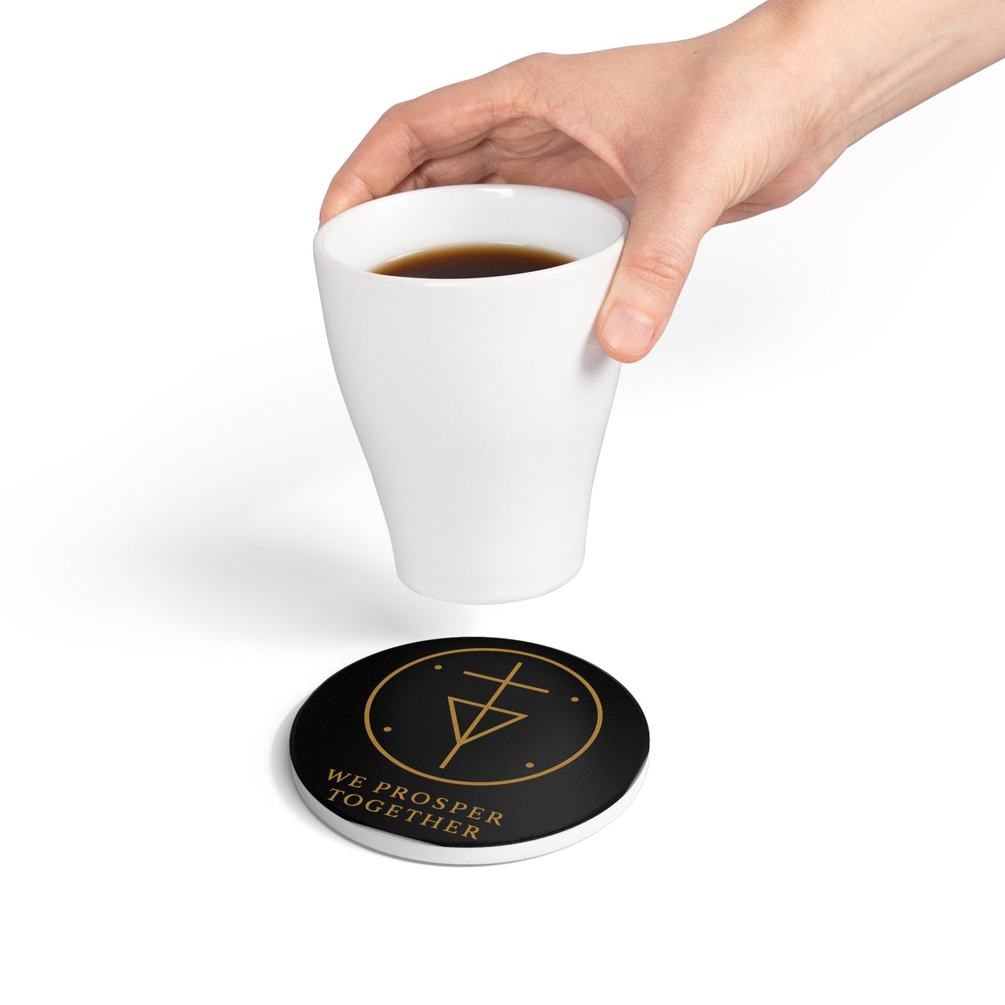 We Prosper Together Protection Sigil Coaster – Energetic Shielding & Spiritual Defense