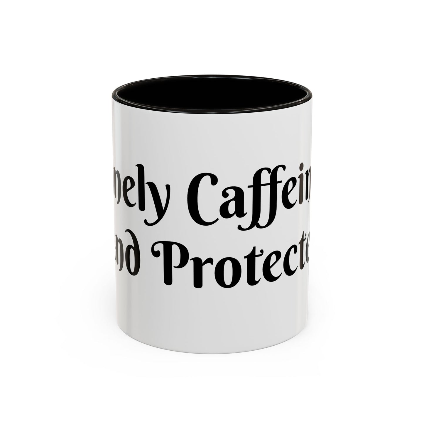 Divinely Caffeinated and Protected Mug Perfect for Coffee Lovers