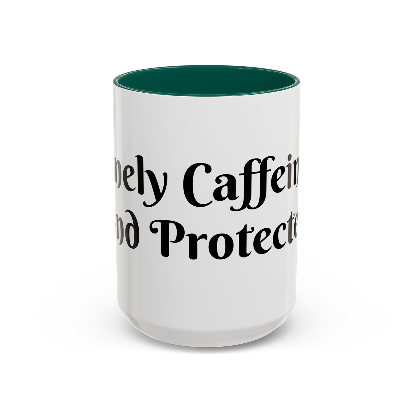Divinely Caffeinated and Protected Mug Perfect for Coffee Lovers